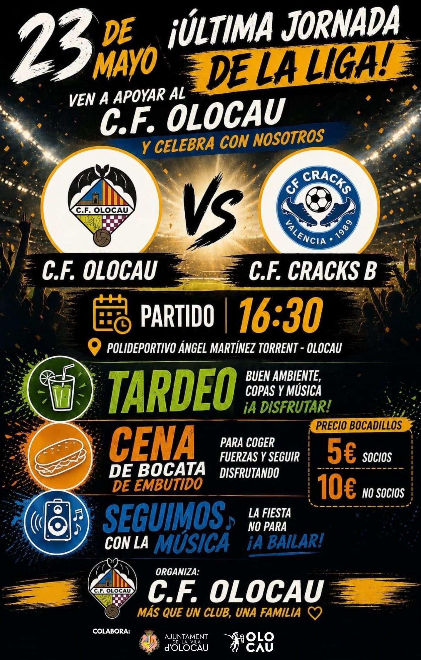 Celebración de la última jornada de liga del Club de Fútbol Olocau (Día del Club)